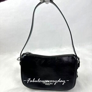 Coach Kailey Shoulder/Crossbody Bag In Leather/Silver/Black CCF06 NWT